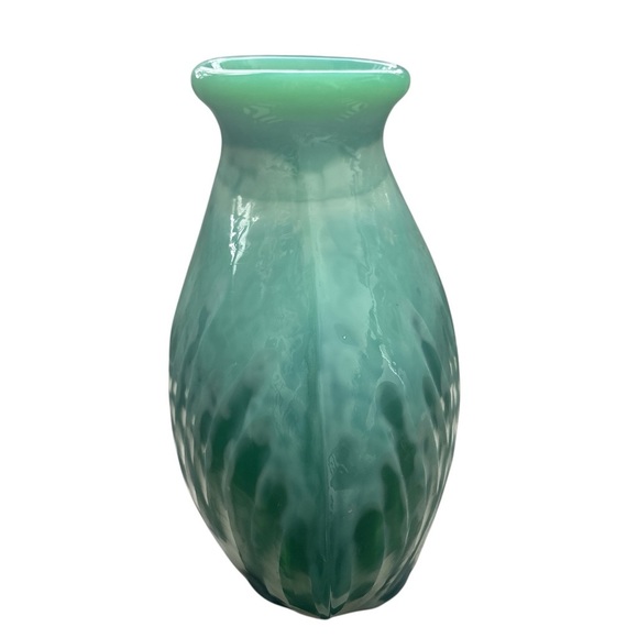 Vintage Sarreguemines Etna Gourd-Shaped Vase, Made In France, Early 1900’s - Picture 3 of 7